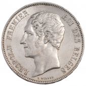 Lopold I, Belgium, 5 Francs Naked Head