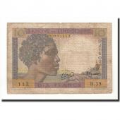 French Somaliland, 10 Francs, 1946, KM:19, VF(20-25)