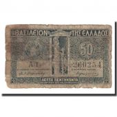 Greece, 50 Lepta, 1920, KM:303b, VG(8-10)