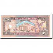 Somaliland, 20 Shillings = 20 Shilin, 1996, KM:3b, NEUF