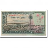 Israel, 10 Lirot, 1955, KM:27A, VF(30-35)