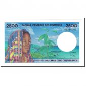 Banknote, Comoros, 2500 Francs, Undated (1997), KM:13, UNC(65-70)