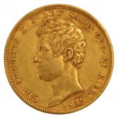 Italy, Sardaigne, Charles Albert, 100 Lire