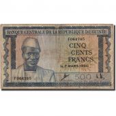 Guinea, 500 Francs, 1960, 1960-03-01, KM:14A, VF(20-25)