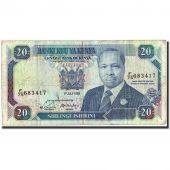 Kenya, 20 Shillings, 1989, KM:25b, 1989-07-01, VF(20-25)