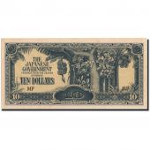 MALAYA, 10 Dollars, Undated (1942-44), KM:M7b, SUP+