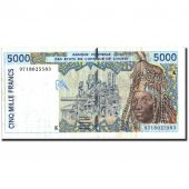 West African States, 5000 Francs, 1997, KM:713Kf, 1997, VF(30-35)
