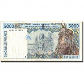 West African States, 5000 Francs, 1995, KM:713Kd, 1995, VF(30-35)
