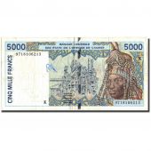 West African States, 5000 Francs, 1997, KM:713Kf, 1997, VF(30-35)