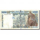 West African States, 5000 Francs, 1995, KM:713Kd, 1995, VF(20-25)