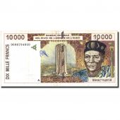 West African States, 10,000 Francs, 1996, 1996, KM:114Ad, EF(40-45)