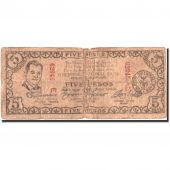 Philippines, 5 Pesos, 1942, KM:107a, 1942, AG(1-3)