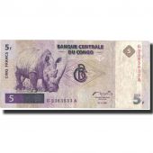 Billet, Congo Democratic Republic, 5 Francs, 1997, 1997-11-01, KM:86a, TTB+