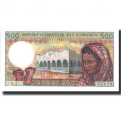 Banknote, Comoros, 500 Francs, 1986, 1986, KM:10a, UNC(63)