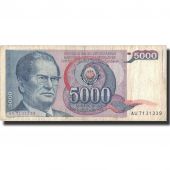 Banknote, Yugoslavia, 5000 Dinara, 1985, 1985, KM:93a, EF(40-45)