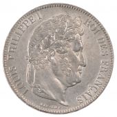 Louis Philippe I, 5 Francs tte laure