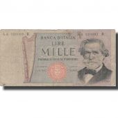 Billet, Italie, 1000 Lire, 1969, 1969, KM:101a, B+