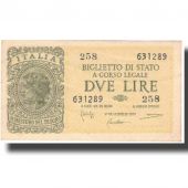 Billet, Italie, 2 Lire, 1944, 1944, KM:M11b, NEUF