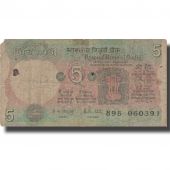 Banknote, India, 5 Rupees, 1975, 1975, KM:80f, VG(8-10)