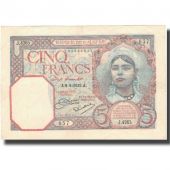 Banknote, Algeria, 5 Francs, 1933, 1933-09-08, KM:77a, AU(55-58)