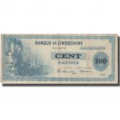 Billet, FRENCH INDO-CHINA, 100 Piastres, undated (1945), KM:78a, TB+