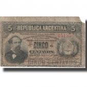 Billet, Argentine, 5 Centavos, 1883, 1883-10-04, KM:5, TB