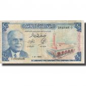Banknote, Tunisia, 1/2 Dinar, 1965, 1965-06-01, KM:62a, VF(30-35)