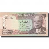Billet, Tunisie, 1/2 Dinar, 1972, 1972-08-03, KM:66a, NEUF