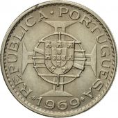 Coin, Angola, 2-1/2 Escudos, 1969, EF(40-45), Copper-nickel, KM:77