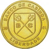 Coin, CABINDA, Centavo, 2001, MS(63), Brass, KM:1
