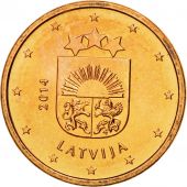 Latvia, Euro Cent, 2014, MS(65-70), Copper Plated Steel, KM:150