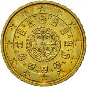 Portugal, 10 Euro Cent, 2003, MS(63), Brass, KM:743