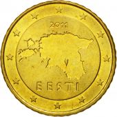 Estonia, 50 Euro Cent, 2011, SPL, Laiton, KM:66