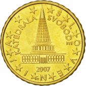 Slovnie, 10 Euro Cent, 2007, SPL, Laiton, KM:71