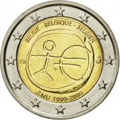 Belgium, 2 Euro, 10 ans de lEuro, 2009, MS(63), Bi-Metallic, KM:282