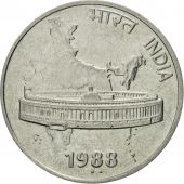 Coin, INDIA-REPUBLIC, 50 Paise, 1988, EF(40-45), Stainless Steel, KM:69