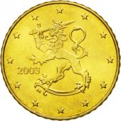 Finlande, 50 Euro Cent, 2003, SPL, Laiton, KM:103