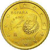 Spain, 50 Euro Cent, 2000, MS(65-70), Brass, KM:1045