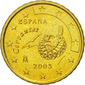 Espagne, 10 Euro Cent, 2003, SPL, Laiton, KM:1043