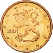 Finlande, Euro Cent, 2001, FDC, Copper Plated Steel, KM:98