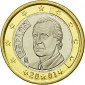 Spain, Euro, 2001, MS(63), Bi-Metallic, KM:1046