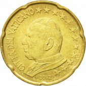 VATICAN CITY, 20 Euro Cent, 2002, MS(63), Brass, KM:345