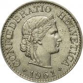Coin, Switzerland, 10 Rappen, 1961, Bern, AU(50-53), Copper-nickel, KM:27