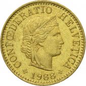 Coin, Switzerland, 5 Rappen, 1988, Bern, VF(30-35), Aluminum-Bronze, KM:26c