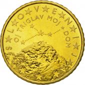 Slovnie, 50 Euro Cent, 2007, SUP+, Laiton, KM:73