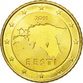 Estonia, 50 Euro Cent, 2011, MS(63), Brass, KM:66