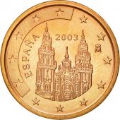 Spain, 5 Euro Cent, 2003, MS(63), Copper Plated Steel, KM:1042