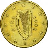 IRELAND REPUBLIC, 50 Euro Cent, 2002, SUP+, Laiton, KM:37