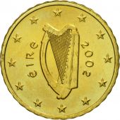 IRELAND REPUBLIC, 10 Euro Cent, 2002, SPL, Laiton, KM:35