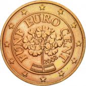 Autriche, 5 Euro Cent, 2002, SUP+, Copper Plated Steel, KM:3084